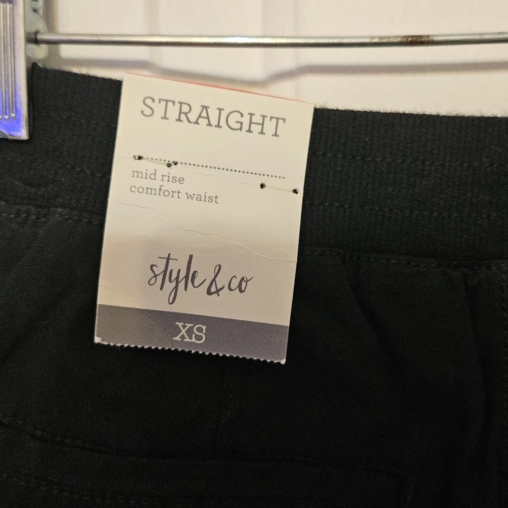 Style & Co Black Utility Pants XS